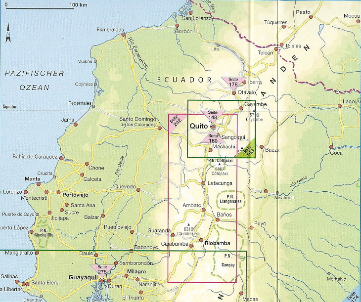 Ecuador regional maps on the following pages