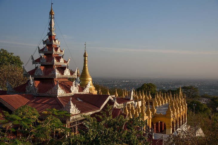 View from Mandalay hill
