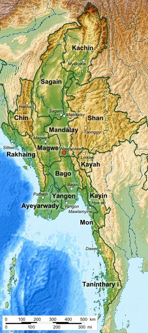 Mayanmar states