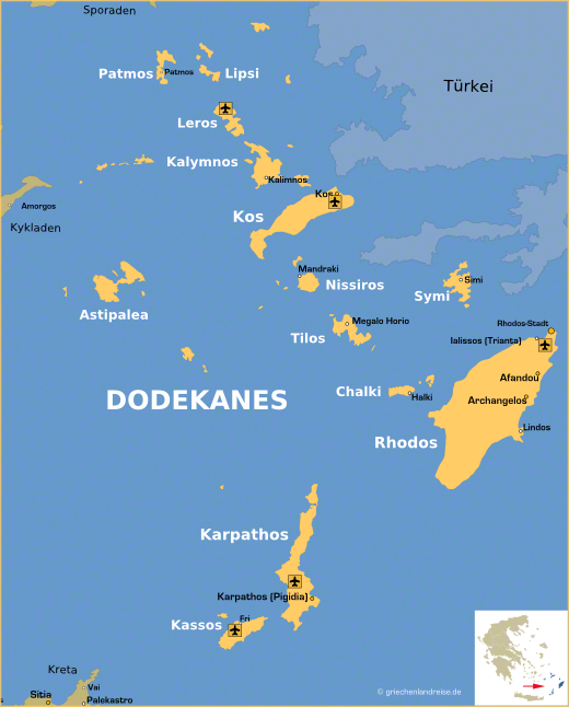 Die Dodekanes Inseln
